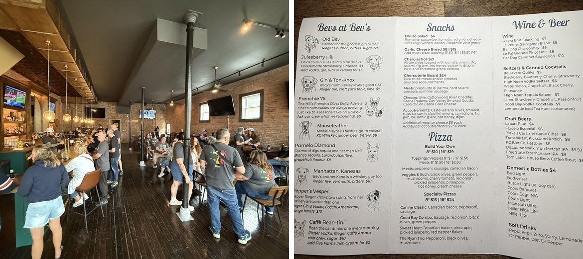 Beverly's Menu